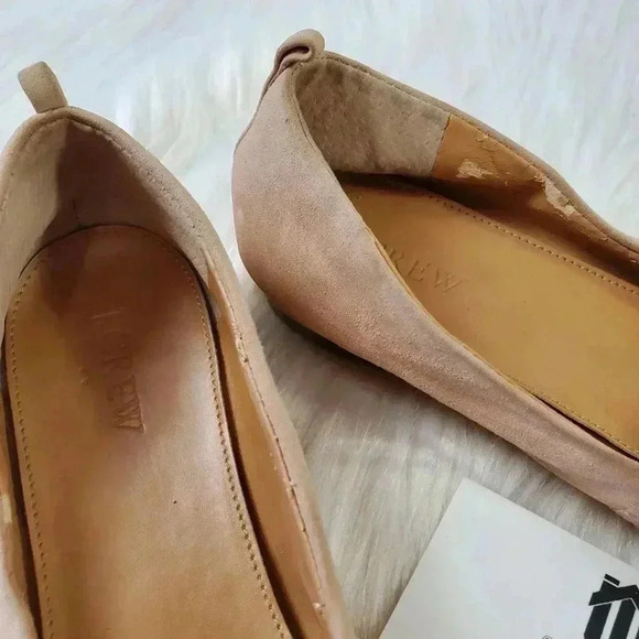 J. Crew Cece Suede Leather Ballet Flats - 8 - Picture 8 of 8